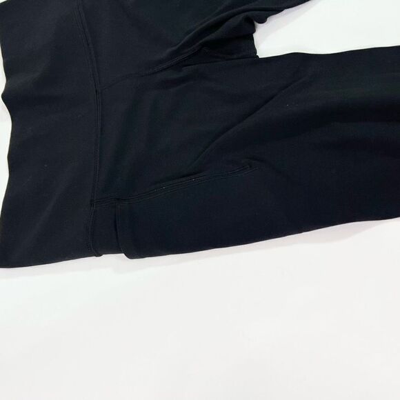 Athleta Capri Pants Women's SP Black Pullover High Rise Wide Waist Ankle Length - Picture 5 of 11